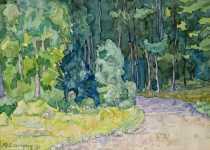 Chemin de la Verrerie à Goumois - 1984
